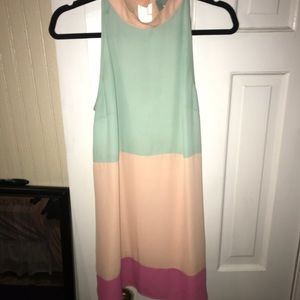 Block color dress